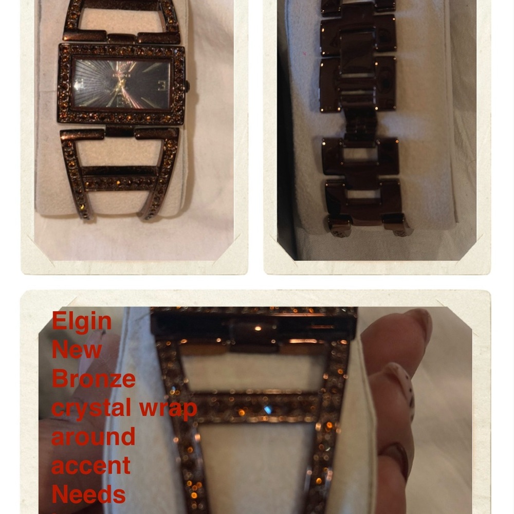 Elgin Bronze Crystal Watch